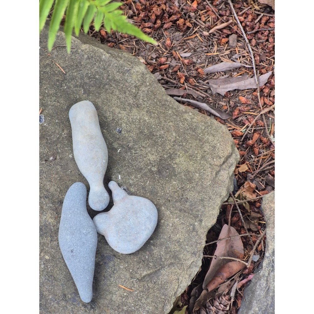 Fox Island WA Natural Fairy Goddess Stones | Set of 3 Wave‑Crafted PNW Talismans